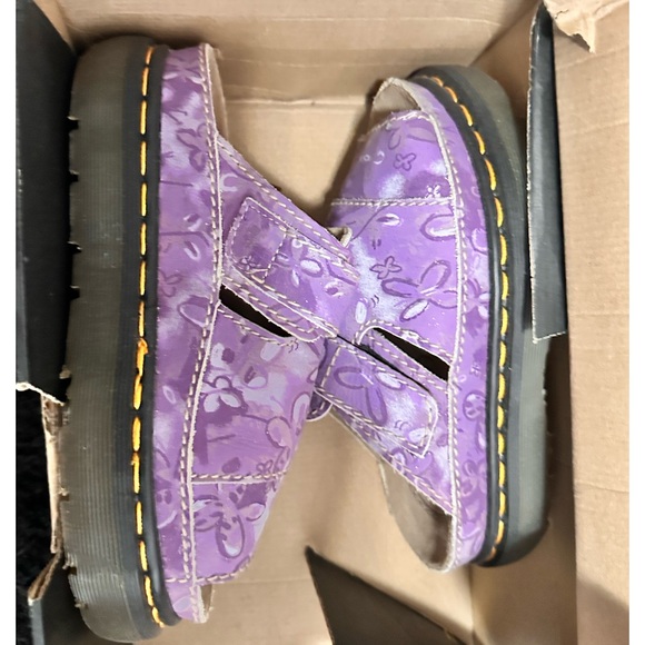 Vintage 90s Dr Martins England Made Purple Sandals - Picture 1 of 4